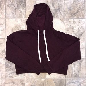 Divider cropped sweatshirt